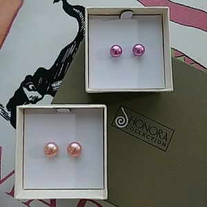 Honora Set of (2) Pearl Studs (NWOT)
